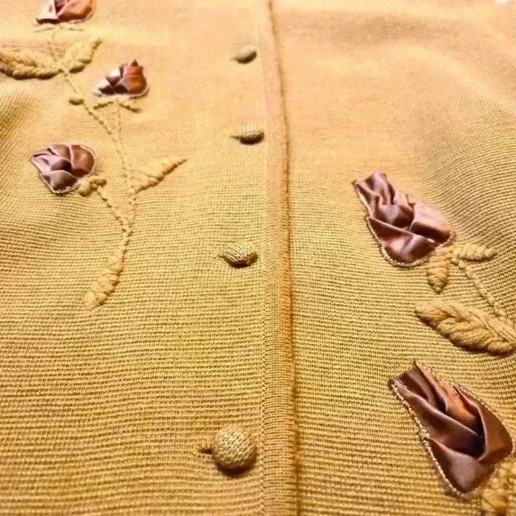 Vintage Women Knitted Blouse and Skirt 100% Wool Custom-Made in Vienna Sz44Eu - Picture 10 of 14